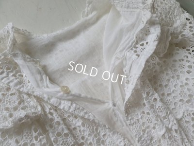 画像10: アンティークレースチャイルドドレス