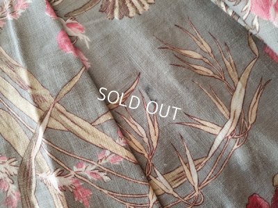 画像11: アンティーク花柄カーテン