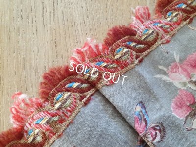 画像12: アンティーク花柄カーテン