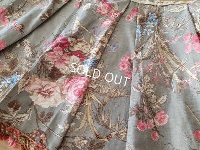 画像7: アンティーク花柄カーテン