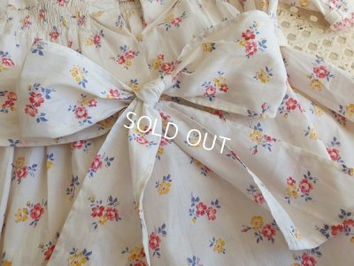 画像10: アンティーク小花柄ベビードレス