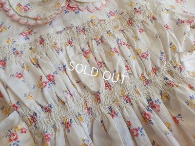画像3: アンティーク小花柄ベビードレス