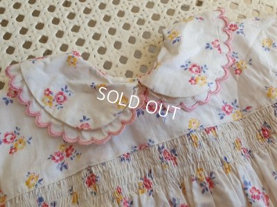 画像4: アンティーク小花柄ベビードレス
