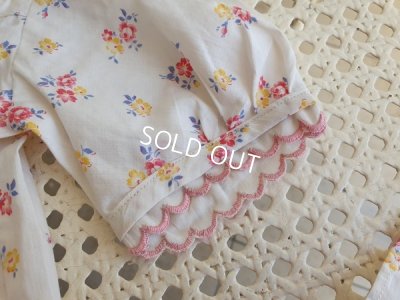 画像5: アンティーク小花柄ベビードレス