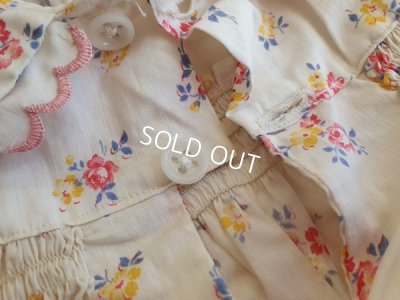 画像7: アンティーク小花柄ベビードレス