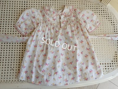 画像8: アンティーク小花柄ベビードレス