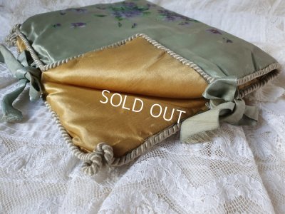 画像14: すみれ柄シルクハンキーケース