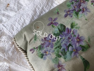 画像19: すみれ柄シルクハンキーケース