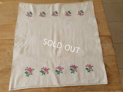 画像3: ハンガリアン花柄刺繍リネンクロス