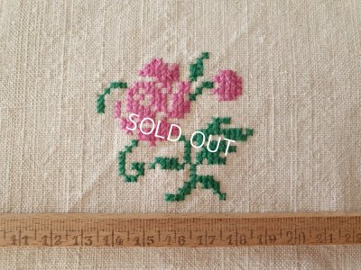 画像6: ハンガリアン花柄刺繍リネンクロス