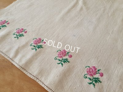 画像7: ハンガリアン花柄刺繍リネンクロス