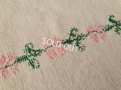 画像4: ハンガリアン花柄刺繍リネンクロス