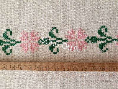 画像5: ハンガリアン花柄刺繍リネンクロス