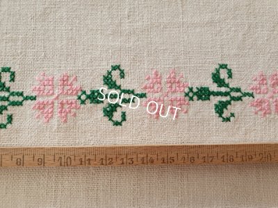 画像6: ハンガリアン花柄刺繍リネンクロス