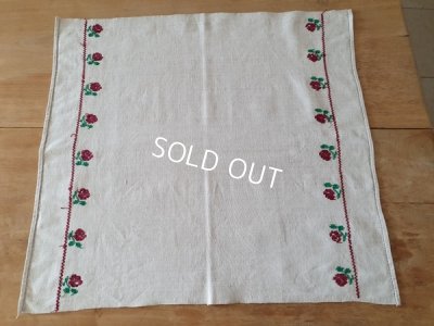 画像3: ハンガリアン花柄刺繍リネンクロス