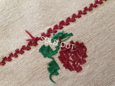画像4: ハンガリアン花柄刺繍リネンクロス
