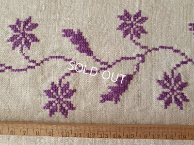 画像5: ハンガリアン花柄刺繍リネンクロス