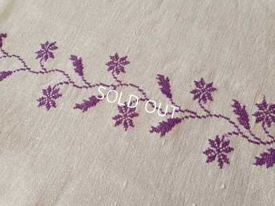 画像6: ハンガリアン花柄刺繍リネンクロス