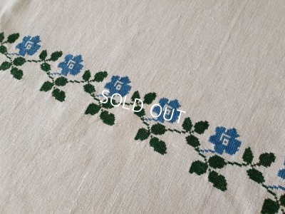 画像6: ハンガリアン花柄刺繍リネンクロス