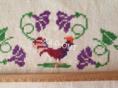 画像6: ハンガリアン花柄刺繍リネンクロス