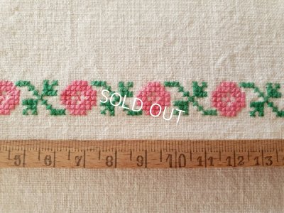 画像7: ハンガリアン花柄刺繍リネンクロス