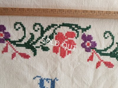 画像4: ハンガリアン花柄刺繍リネンバッグ