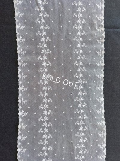 画像4: アンティーク刺繍レーススカーフ