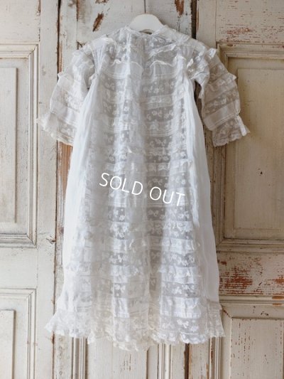 画像2: アンティークレースベビードレス