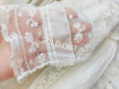 画像9: アンティークレースベビードレス