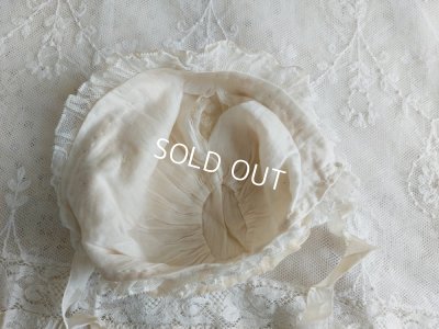 画像8: アンティークロココレースボンネット