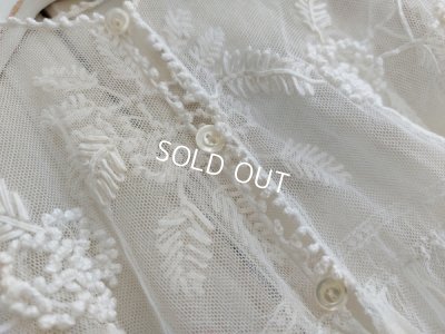 画像10: アンティークロココリボンワークベビードレス