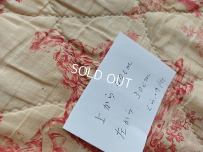 画像17: トワルドジュイ柄アンティークキルト