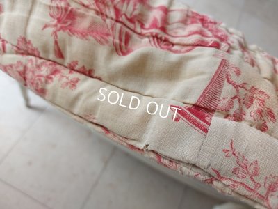 画像19: トワルドジュイ柄アンティークキルト