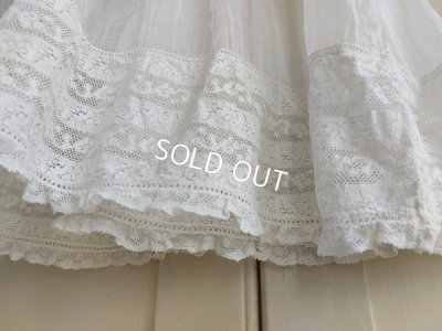 画像6: アンティークレースベビードレス
