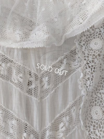 画像14: アンティークレースチャイルドレス