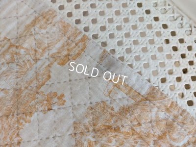 画像16: アンティークトワルドジュイ柄キルト