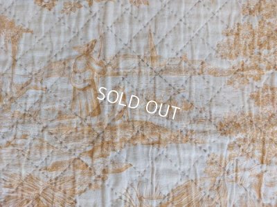 画像14: アンティークトワルドジュイ柄キルト