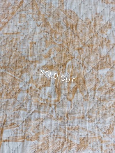 画像3: アンティークトワルドジュイ柄キルト