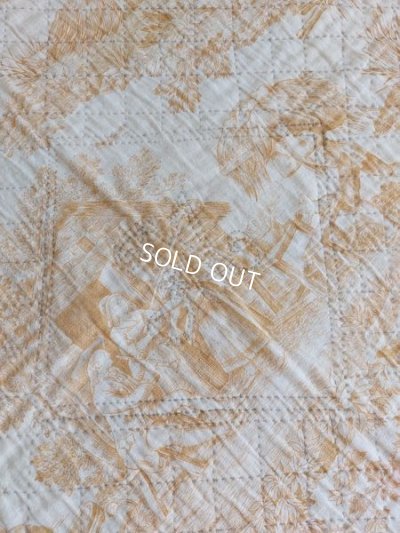 画像6: アンティークトワルドジュイ柄キルト