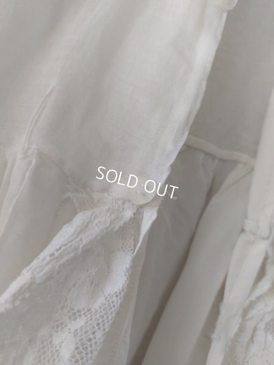 画像10: アンティークレース洗礼ベビードレス