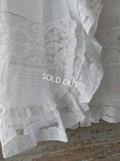 画像6: アンティークレース洗礼ベビードレス