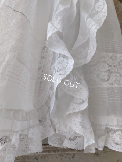 画像7: アンティークレース洗礼ベビードレス