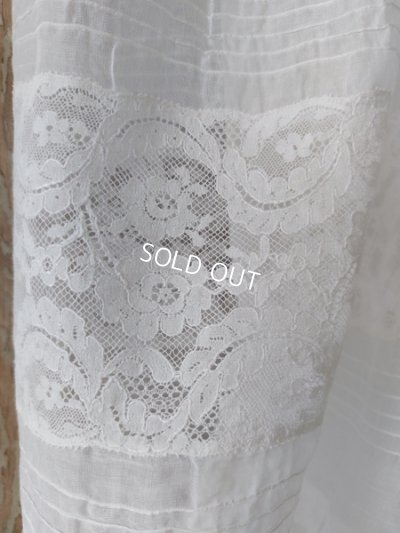 画像12: アンティークレース洗礼ベビードレス