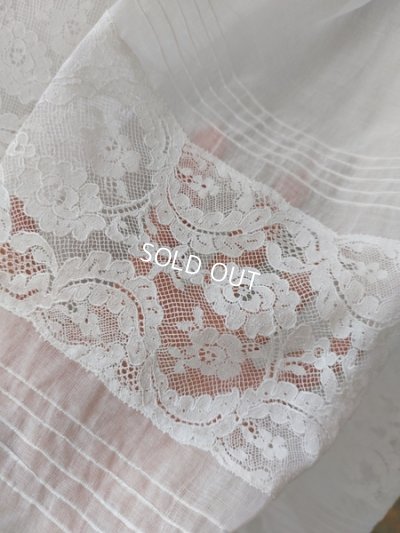 画像10: アンティークレース洗礼ベビーケープ