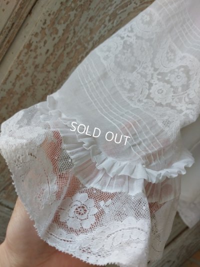 画像4: アンティークレース洗礼ベビーケープ