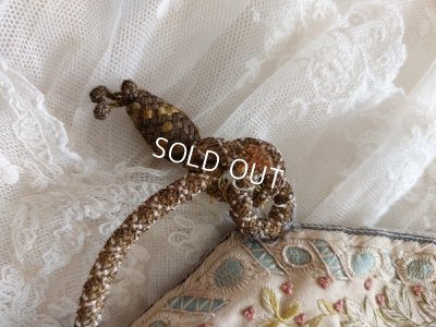 画像10: アンティーク刺繍ポーチ