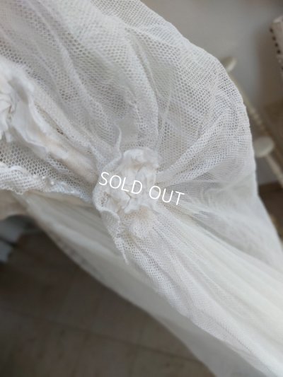 画像4: 布花付きアンティークベール