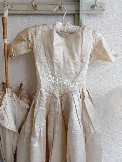 画像2: アンティークニードルレーススカーフ付ドレス