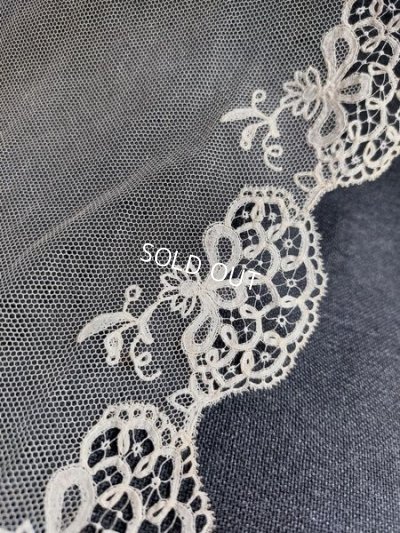 画像19: アンティークニードルレーススカーフ付ドレス