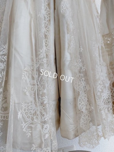 画像12: アンティークニードルレーススカーフ付ドレス